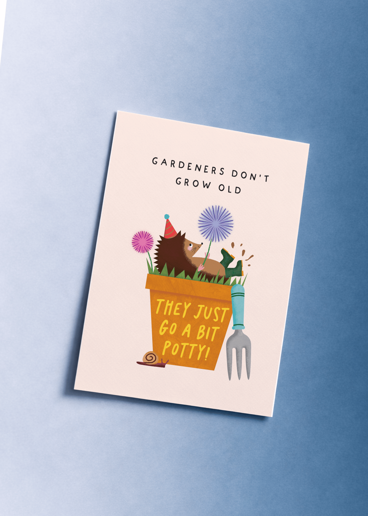 Gardeners Don't Grow Old Birthday Card mockup 1