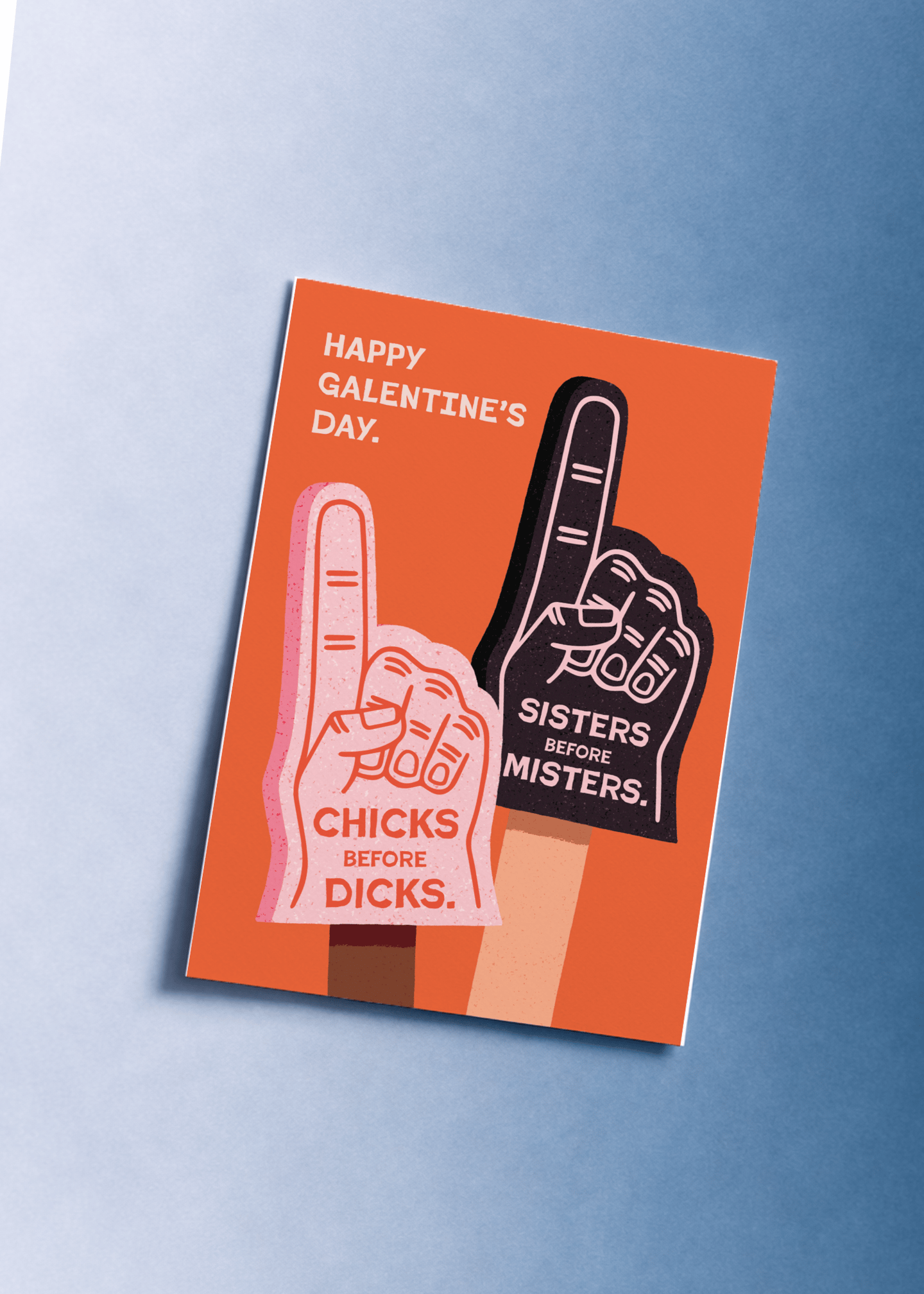Happy Galentine's Day Foam Finger mockup 1
