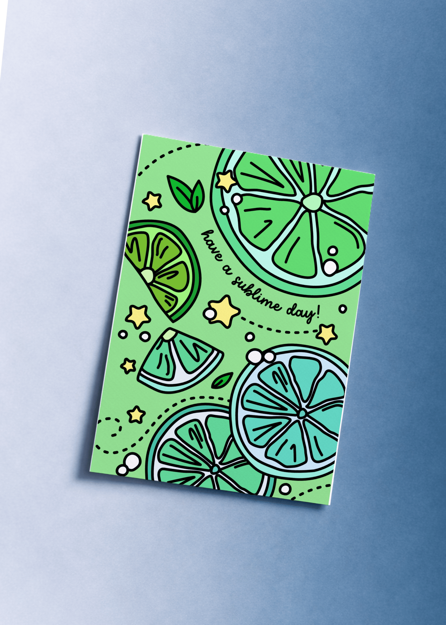 Sublime Day Lime Card mockup 1