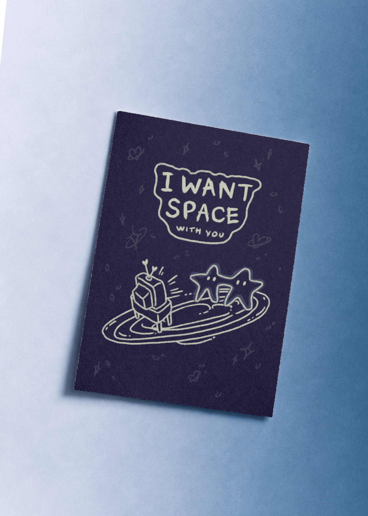 I Want Space With You Card mockup 1