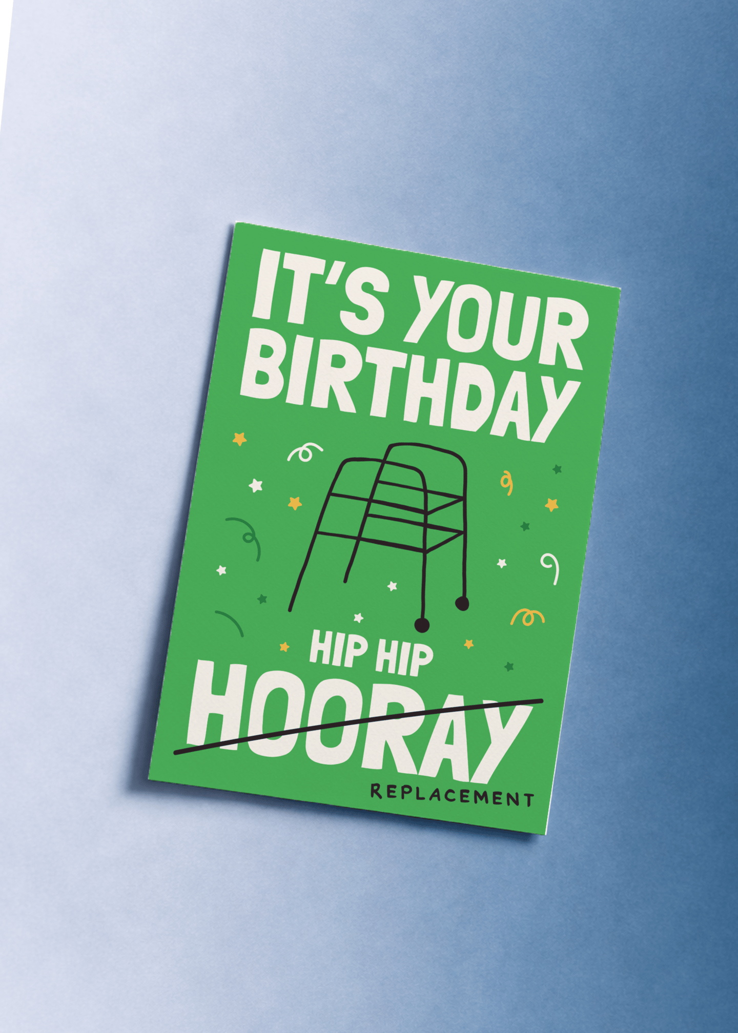 Hip Replacement Birthday Card mockup 1