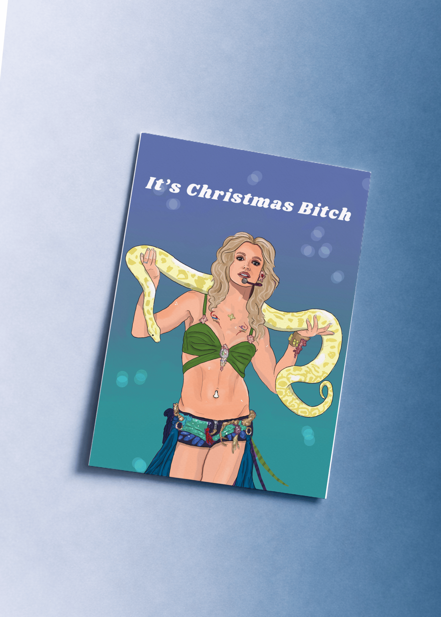 Britney Spears Snake Christmas mockup 1