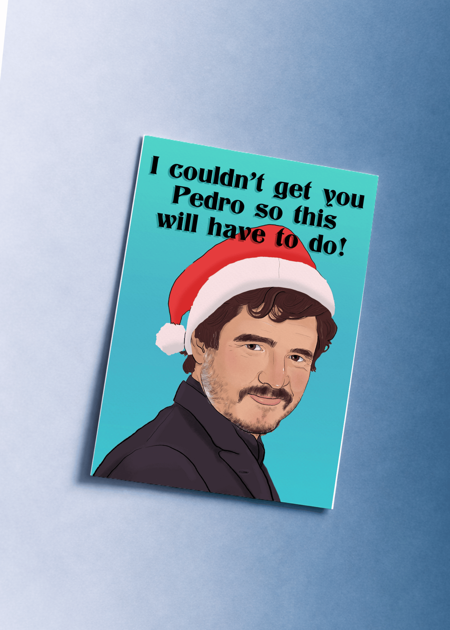 Pedro Pascal Christmas mockup 1
