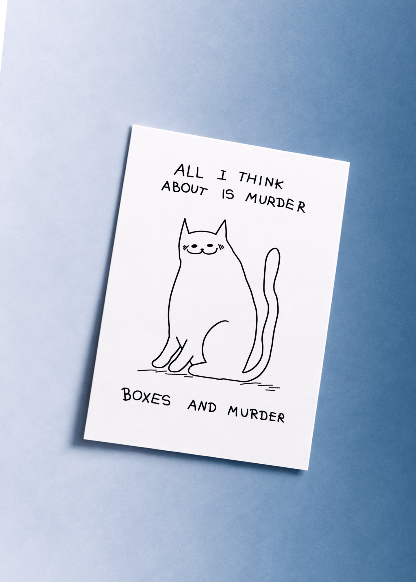 Murder, Boxes, and Cats mockup 1