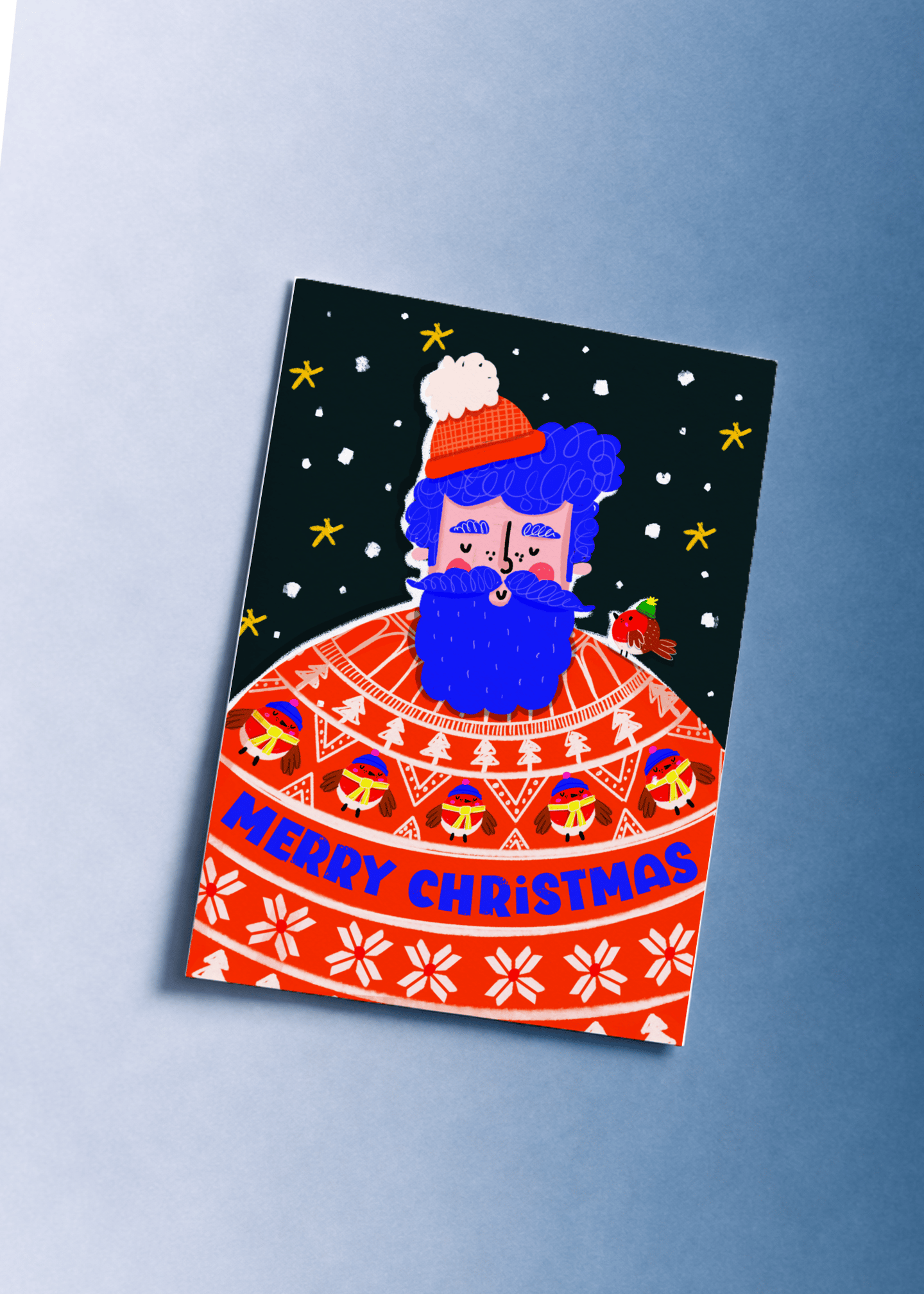 Festive Bearded Sweater Christmas mockup 1