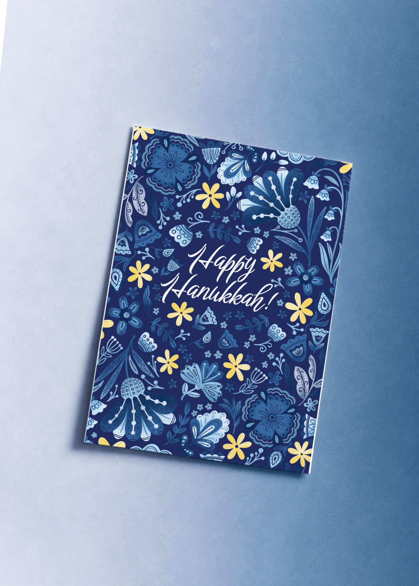 Floral Happy Hanukkah mockup 1