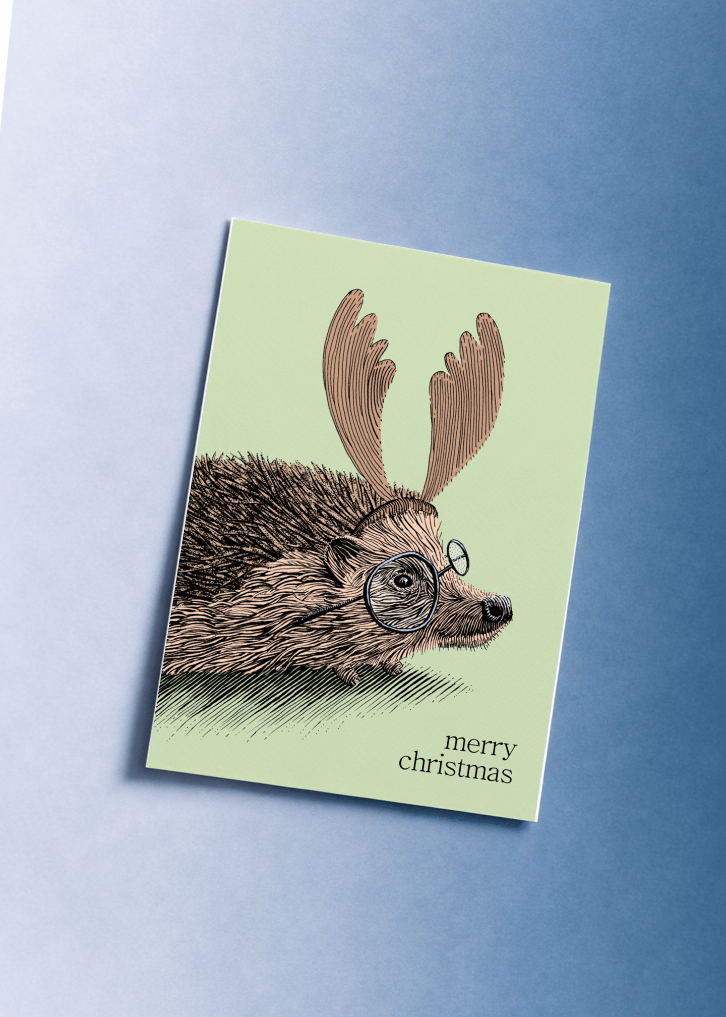 Holiday Hedgehog Christmas mockup 1