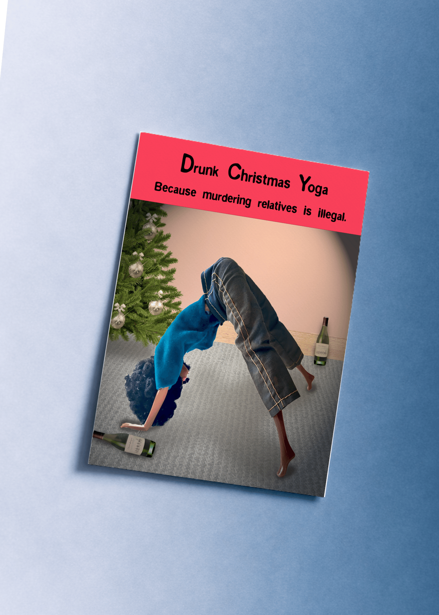 Drunk Christmas Yoga mockup 1