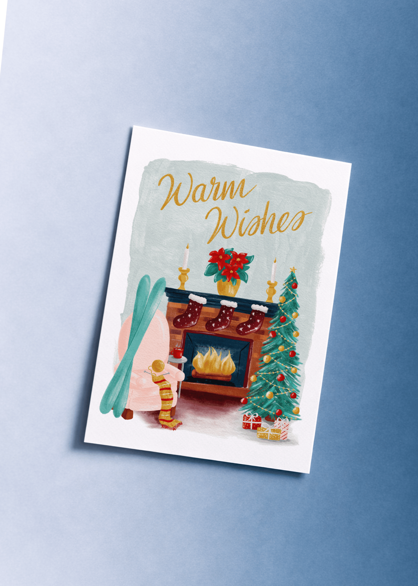 Warm Wishes by the Fireside mockup 1