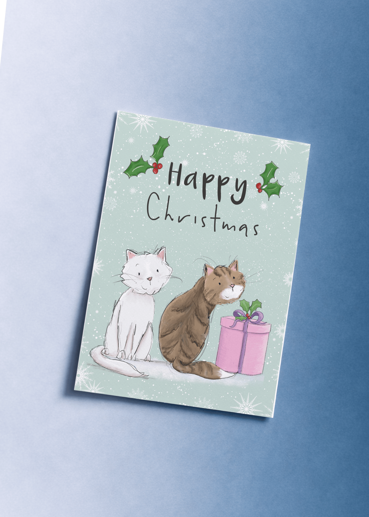 Happy Christmas Cats mockup 1