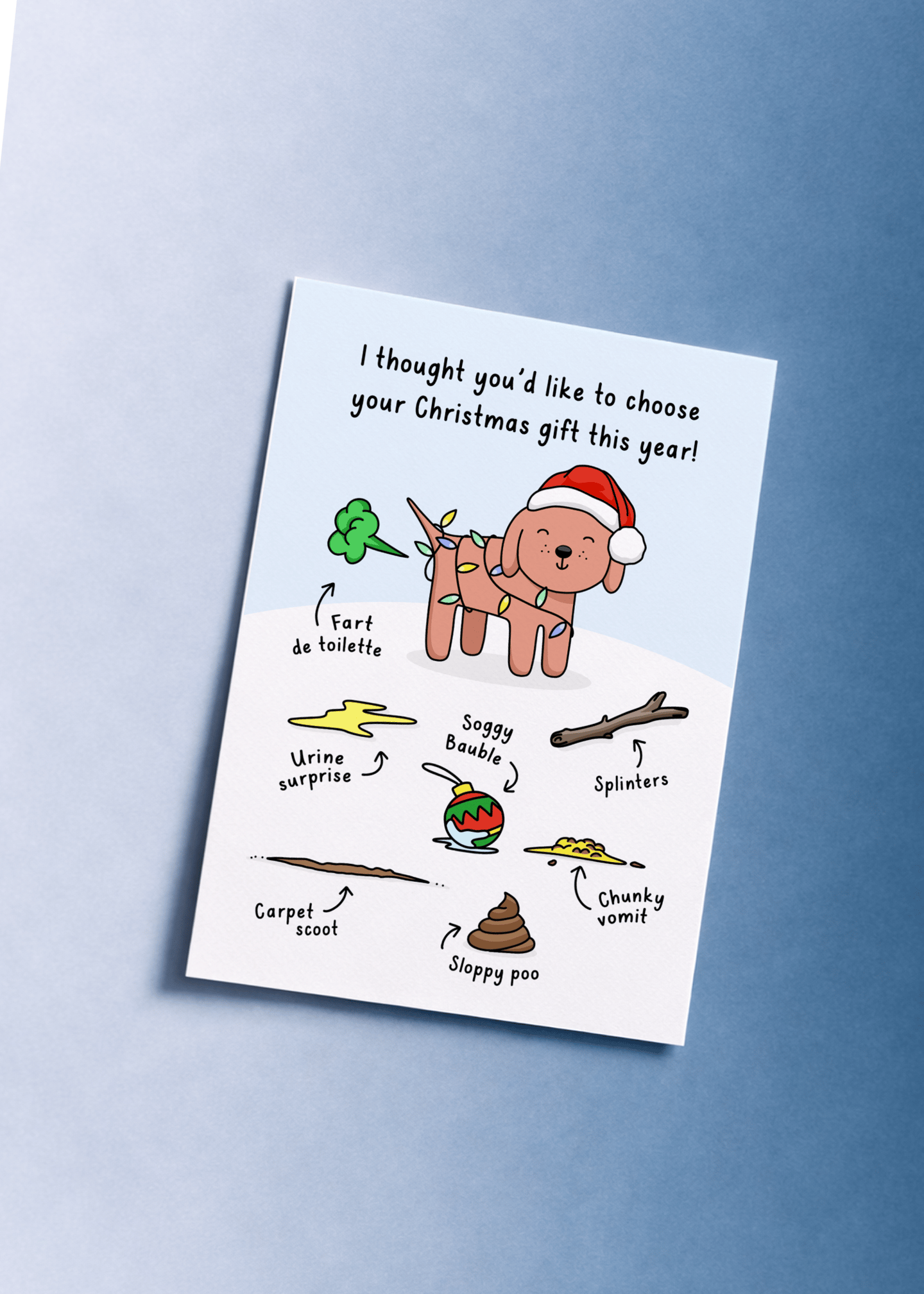 Choose Your Christmas Gift - Dog Humor mockup 1