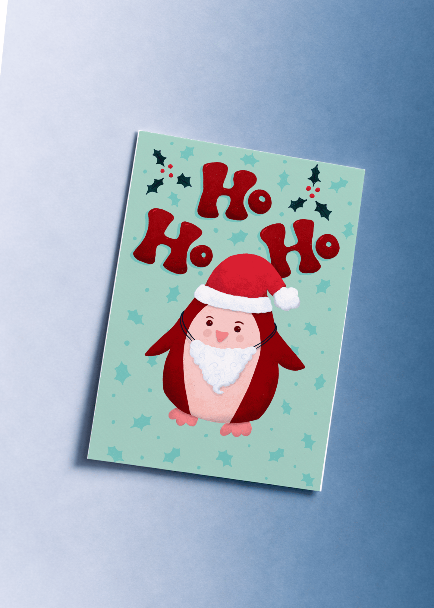 Ho Ho Ho Penguin mockup 1