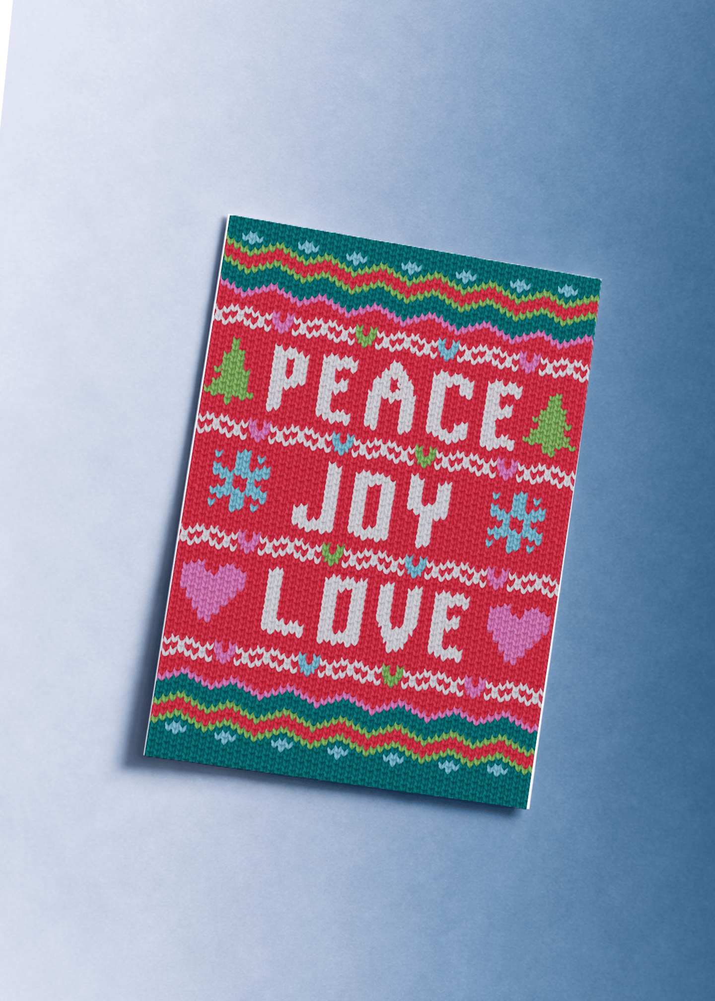 eace, Joy, Love Knit mockup 1