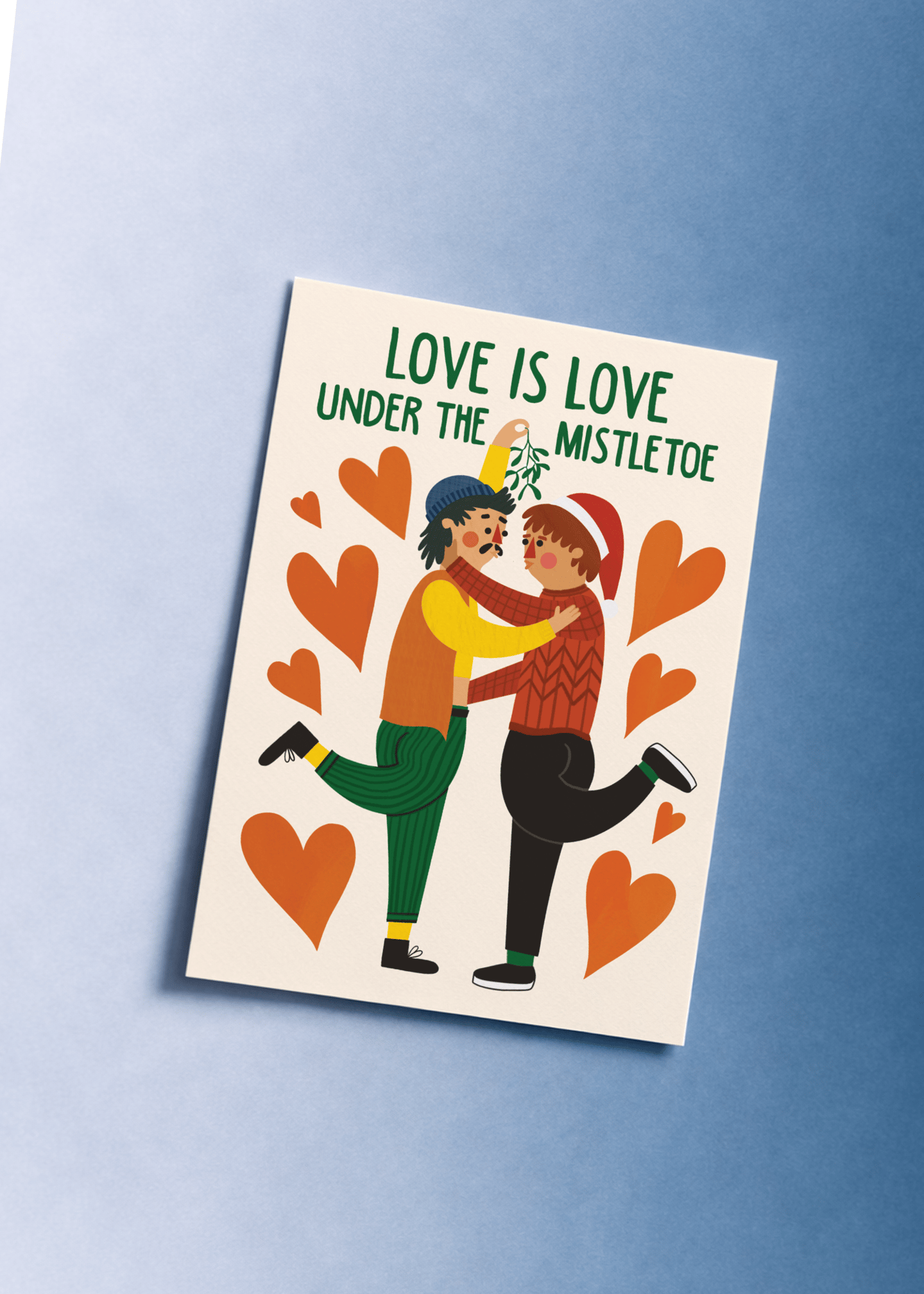 Love is Love Under the Mistletoe Christmas mockup 1