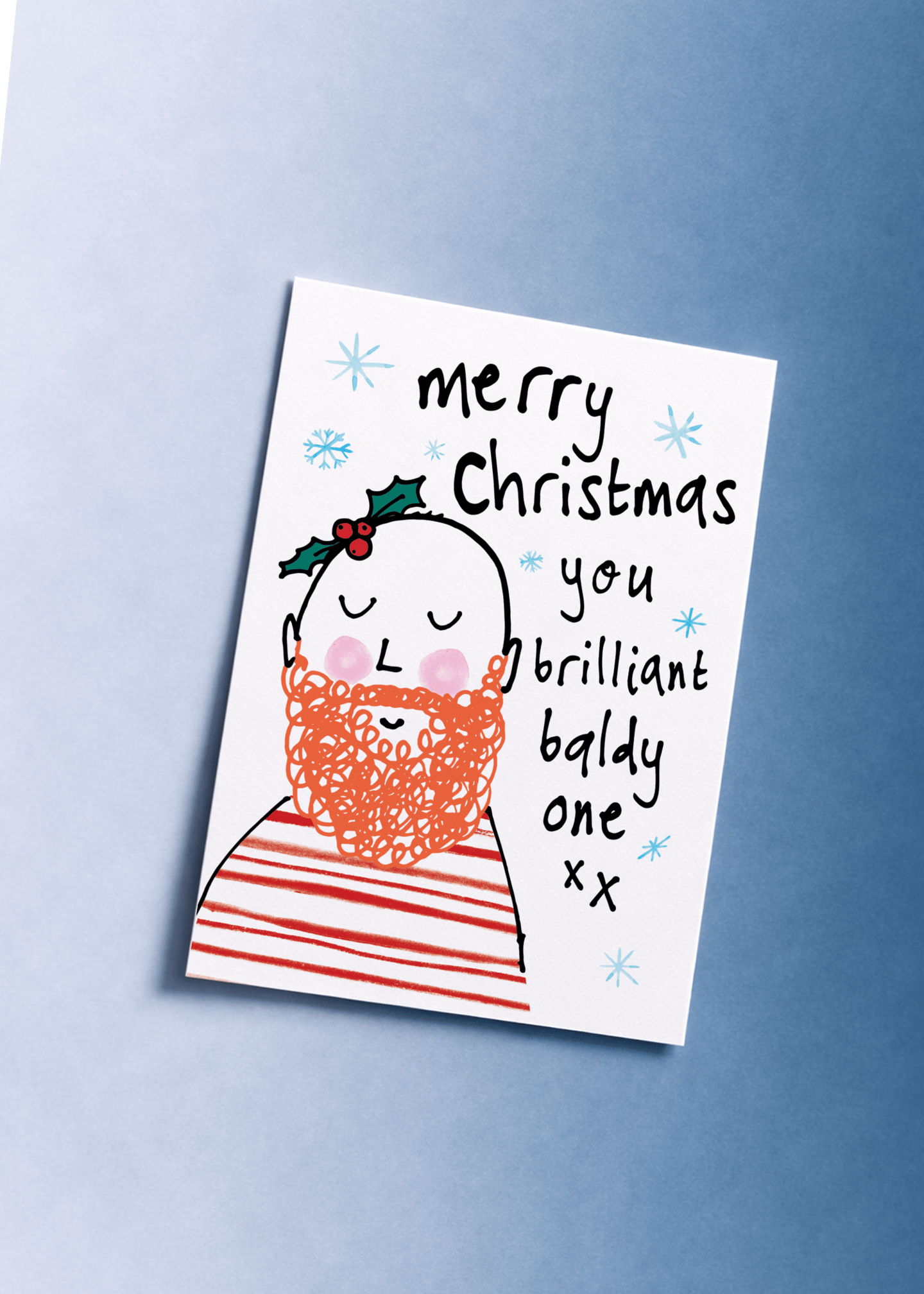 Merry Christmas You Brilliant Baldy One mockup 1
