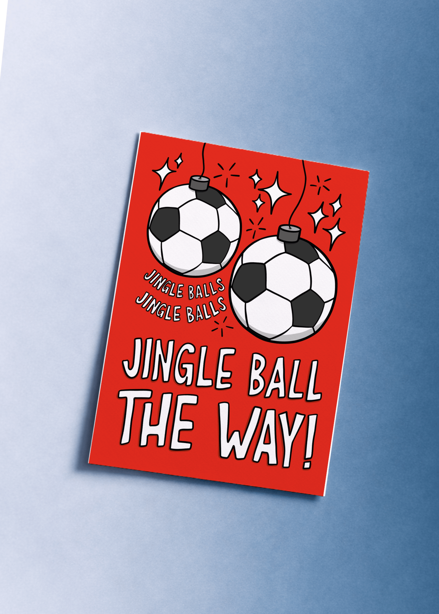 Jingle Ball the Way Christmas Card mockup 1