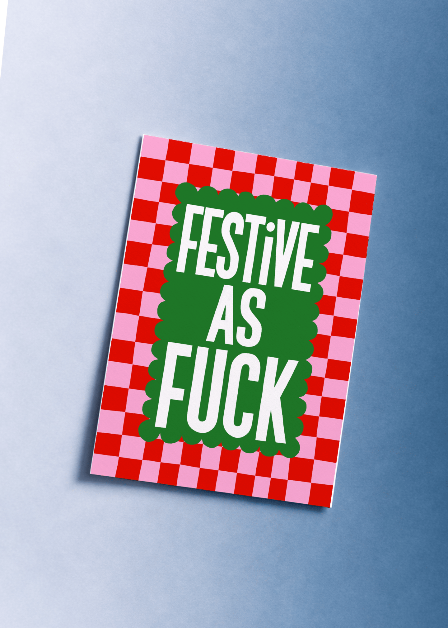 Festive As F*** Christmas Card mockup 1