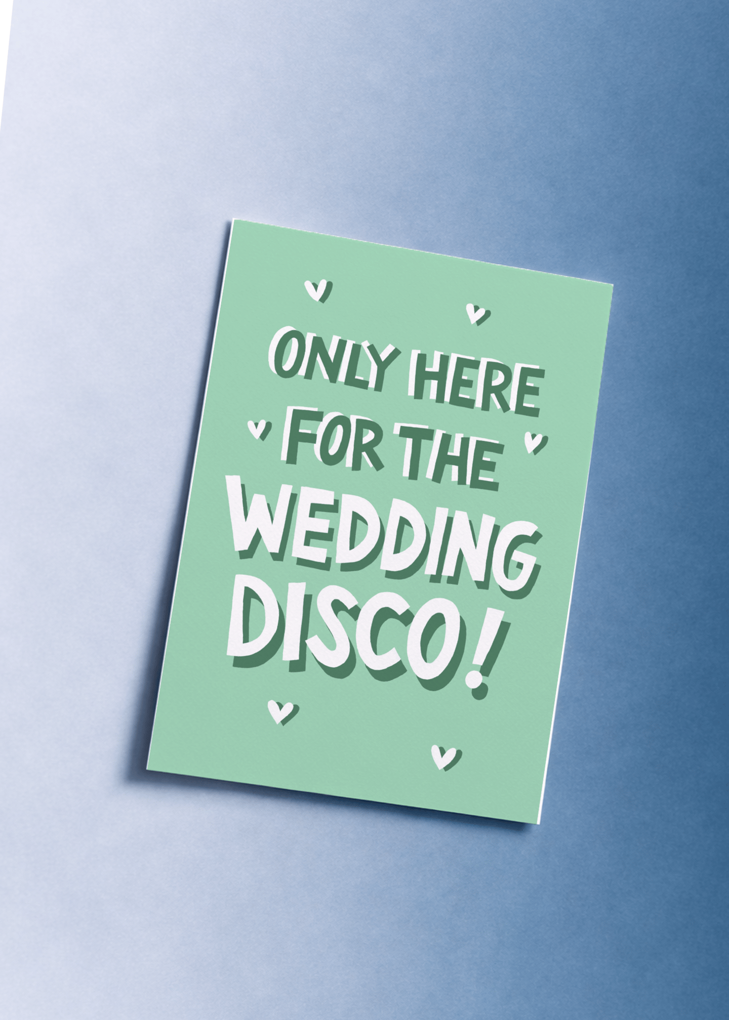 Wedding Disco Celebration Card mockup 1