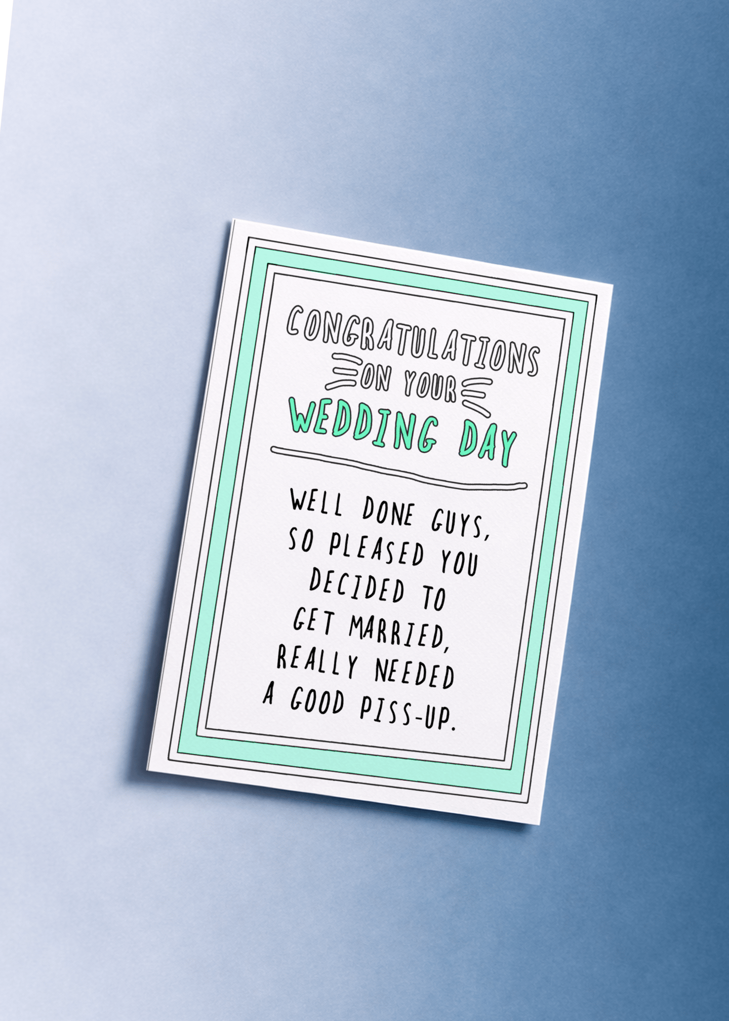 Wedding Day Celebration Card mockup 1