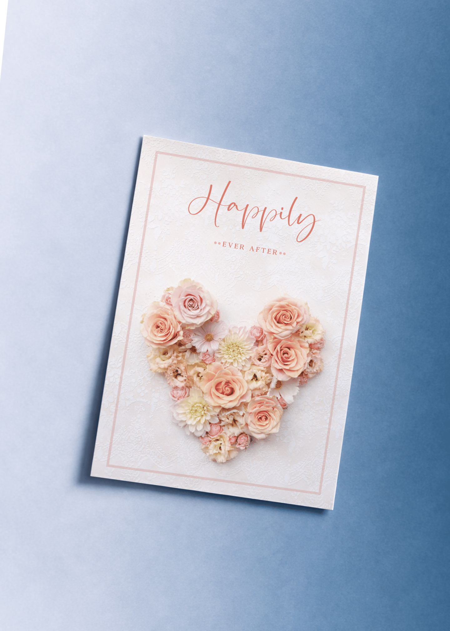 Happily Ever After Floral Card mockup 1