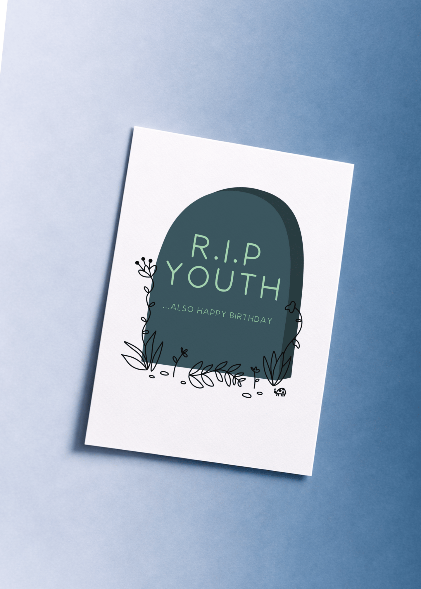 RIP Youth Birthday Card mockup 1