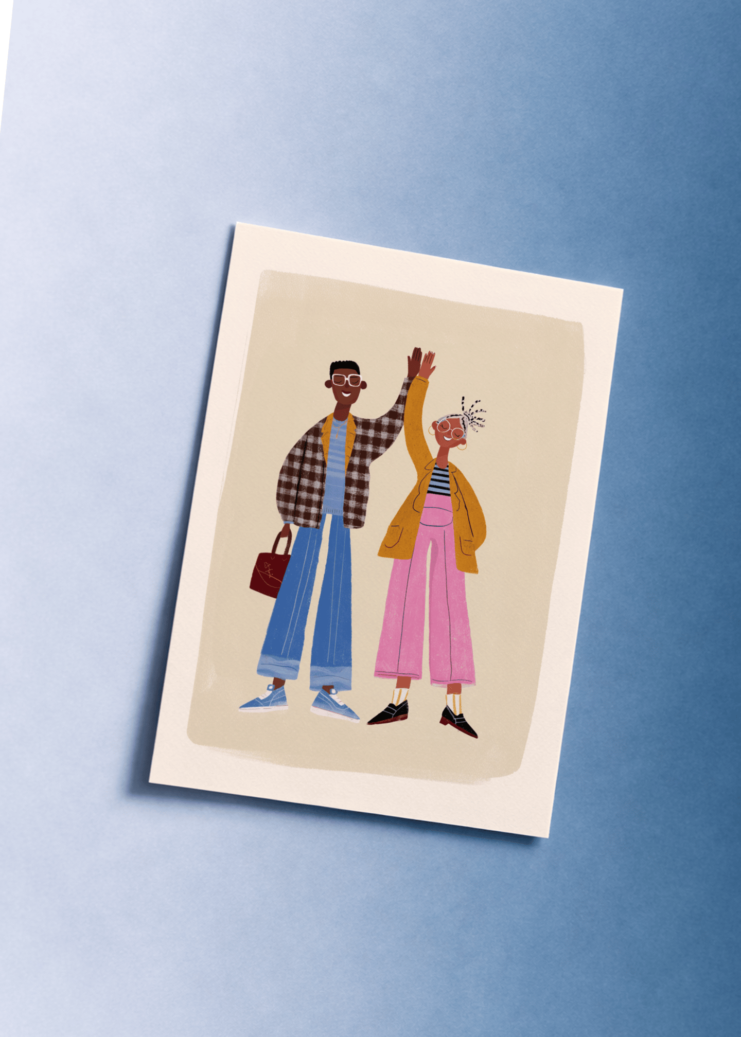 siblings high five mockup 1