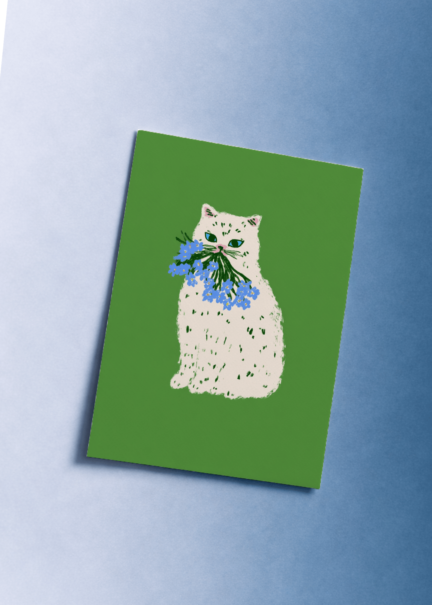 cat mother's day flowers mockup 1