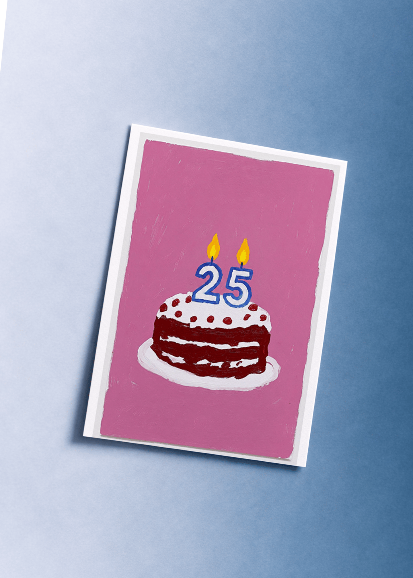 25 cake illustration mockup 1