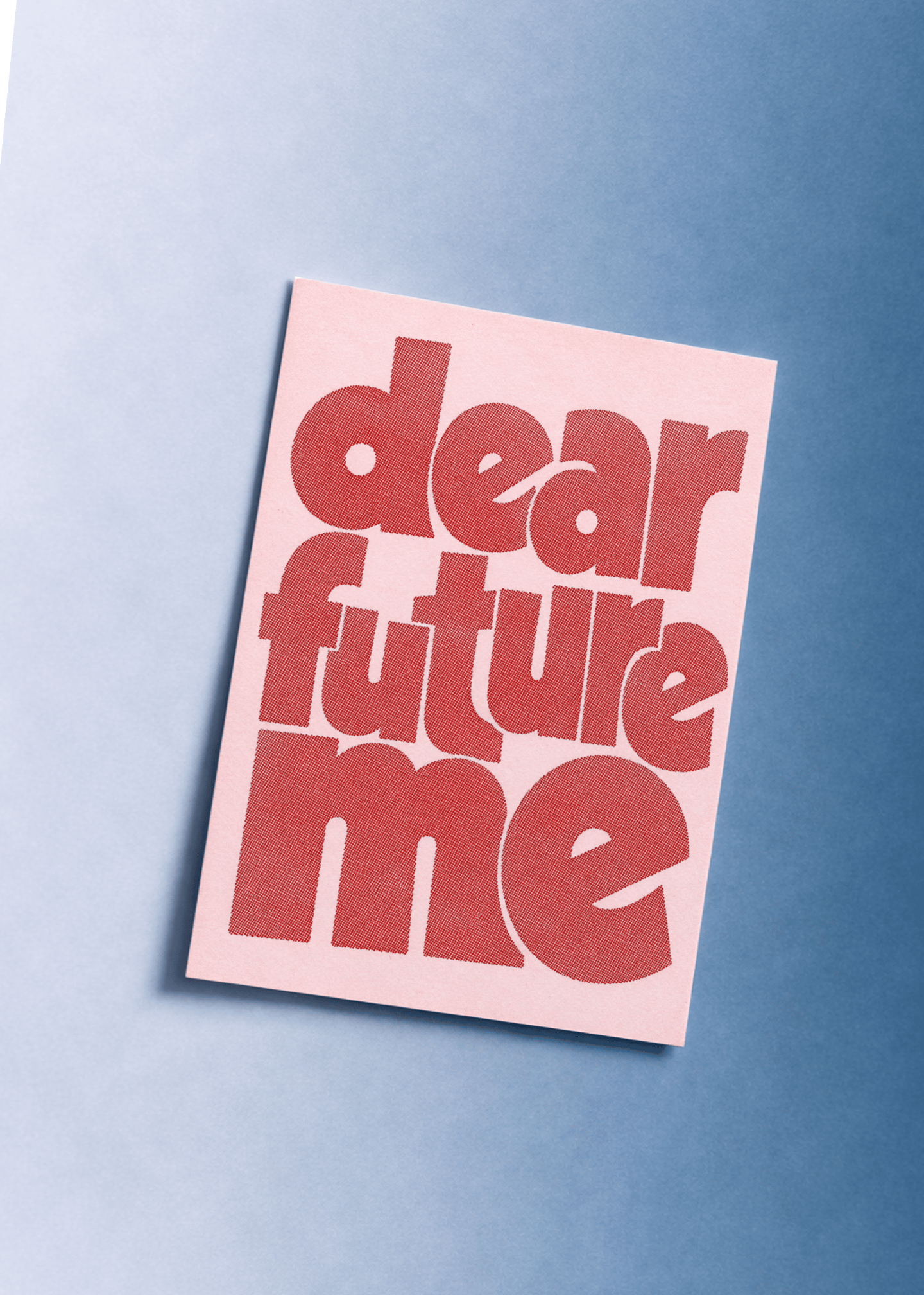 A bold card for Dear future me mockup 1