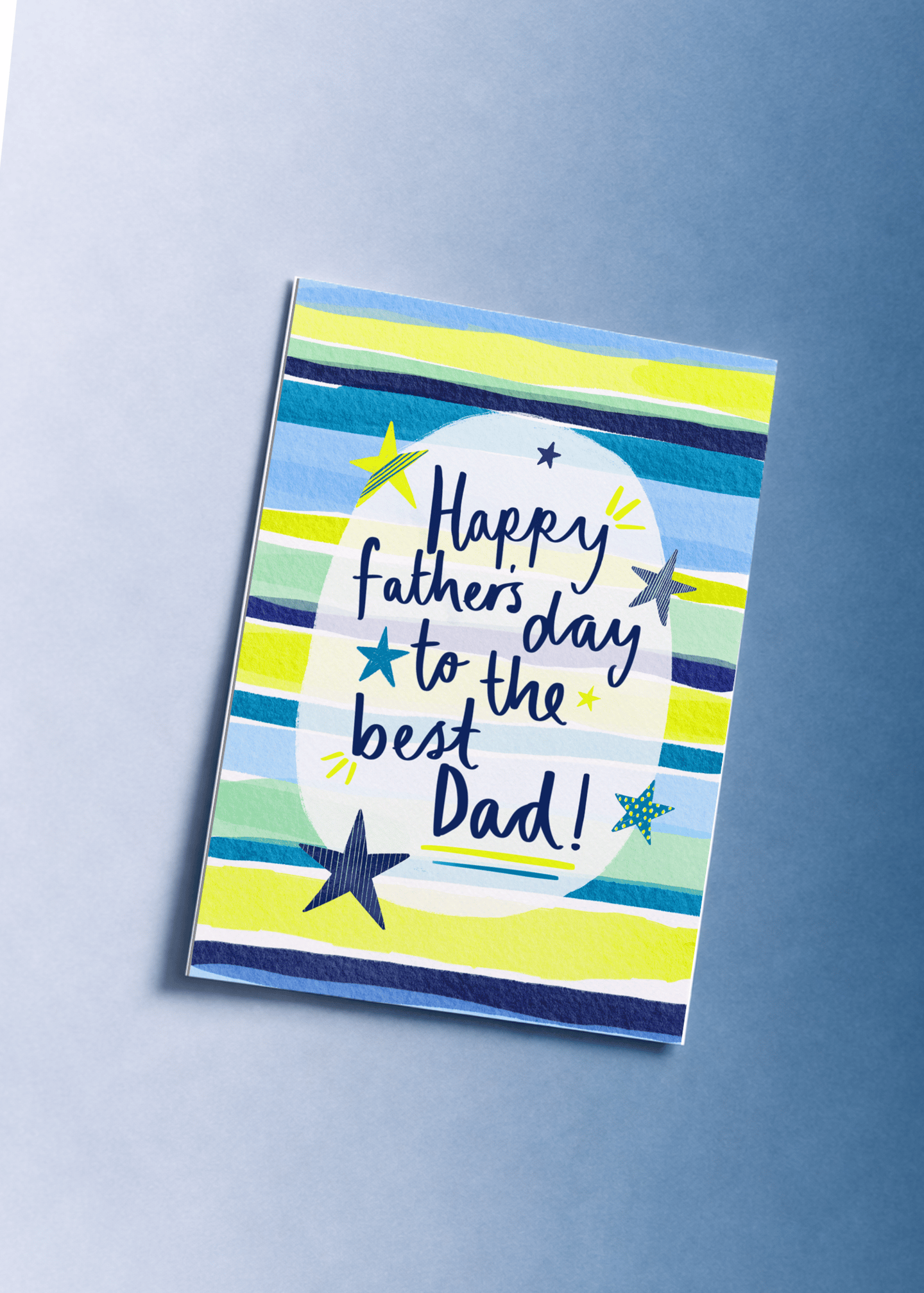 Best Dad Father's Day Card mockup 1