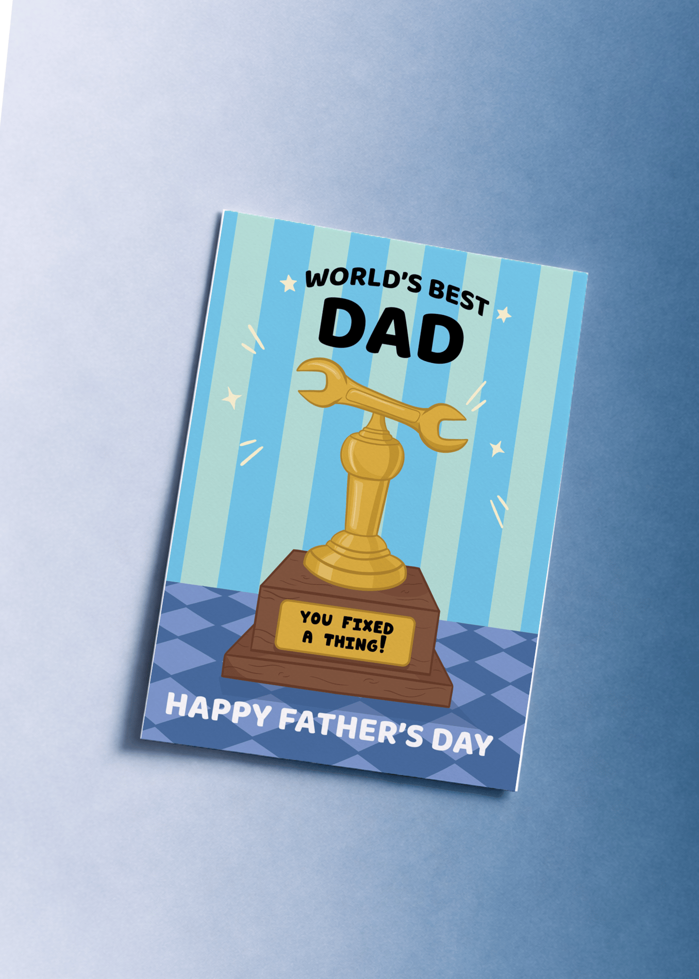 You Fixed a Thing! Trophy Card mockup 1