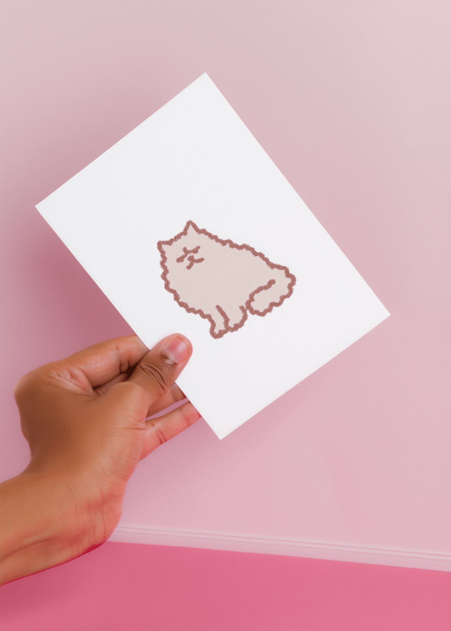 angry fluffy dog mockup 4