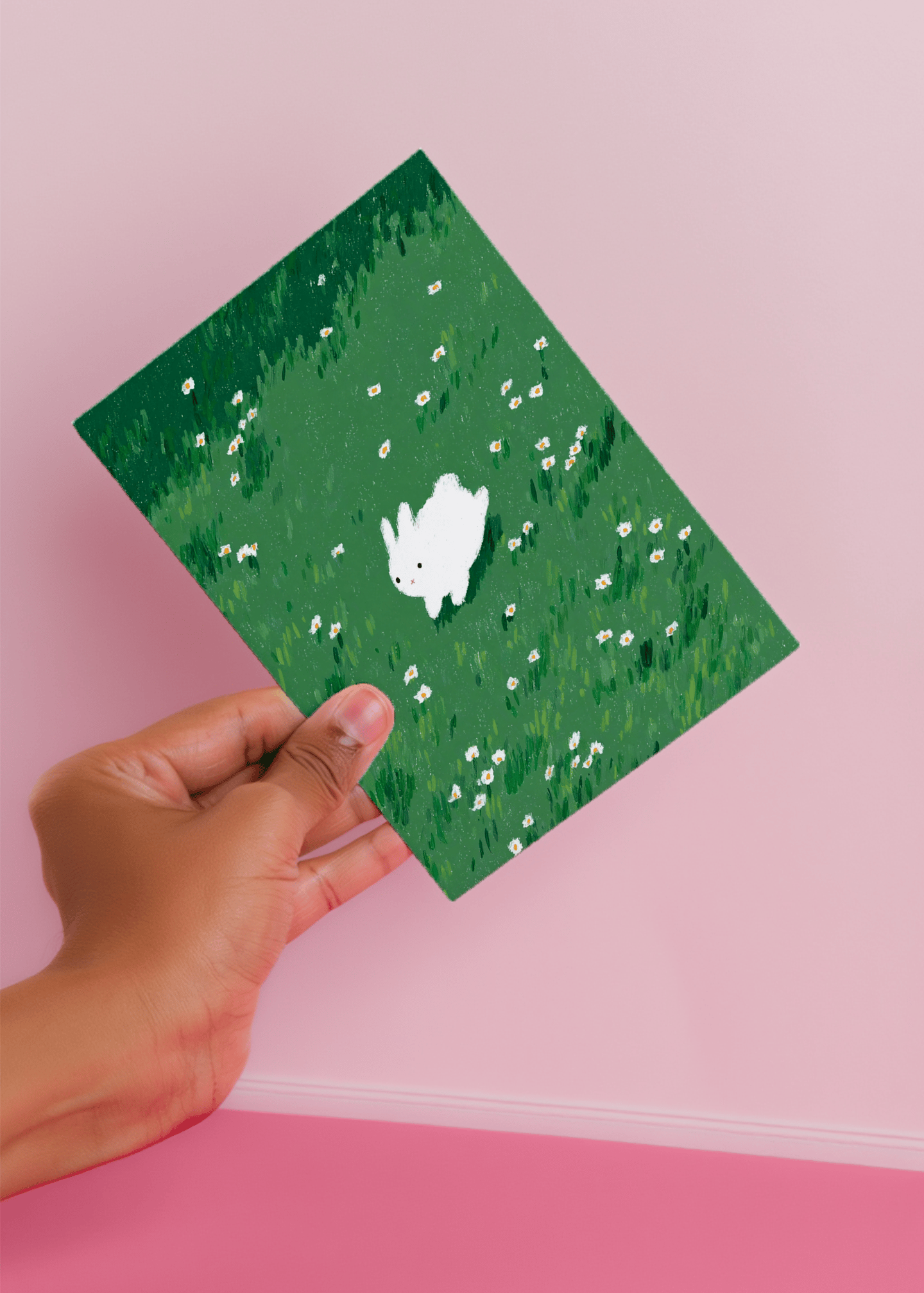 rabbit running in field mockup 4