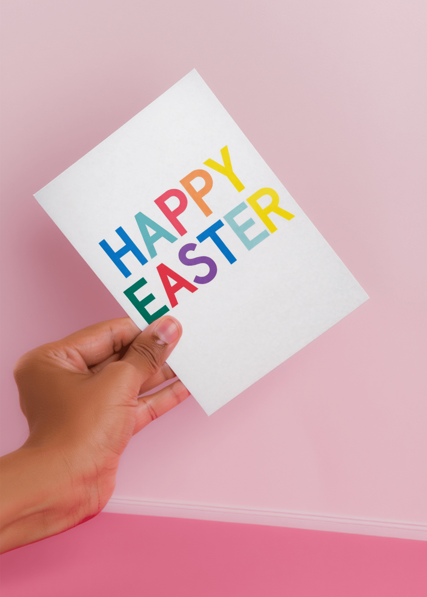 Happy easter colored mockup 4