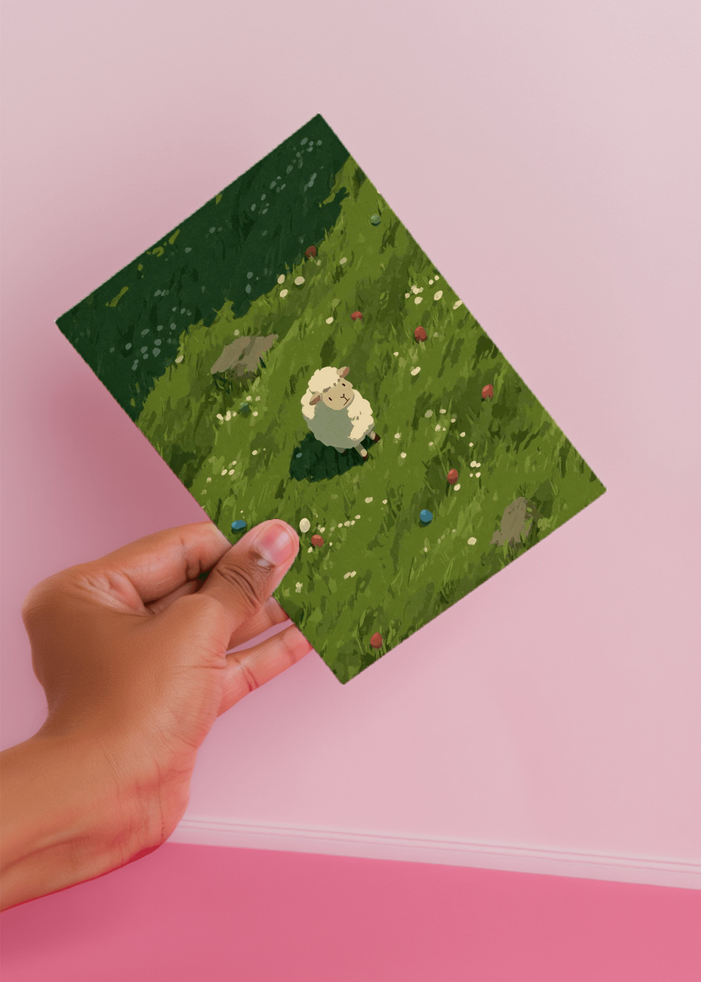 Charming Sheep Meadow mockup 4