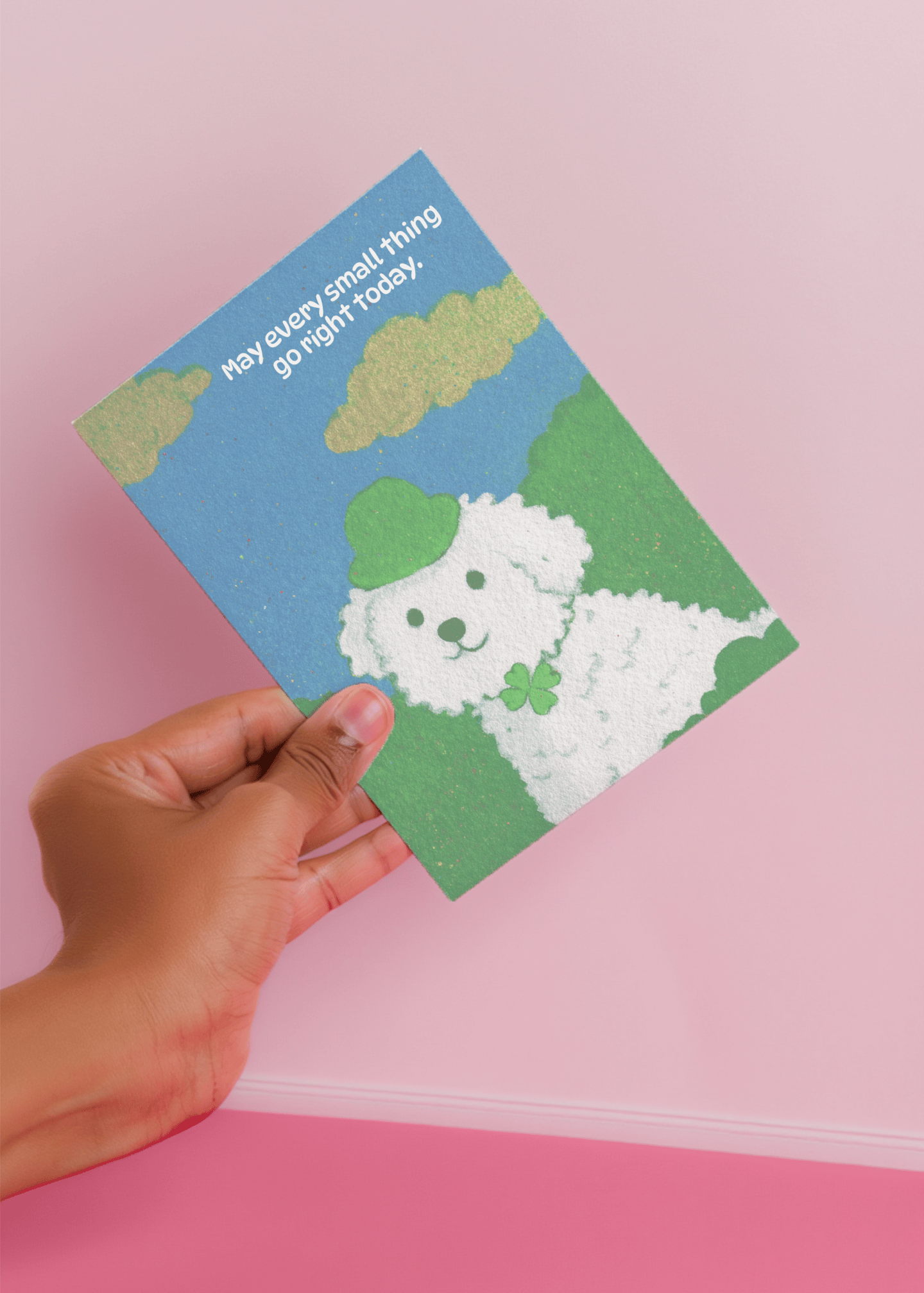 Lucky Day Wishes Card mockup 4