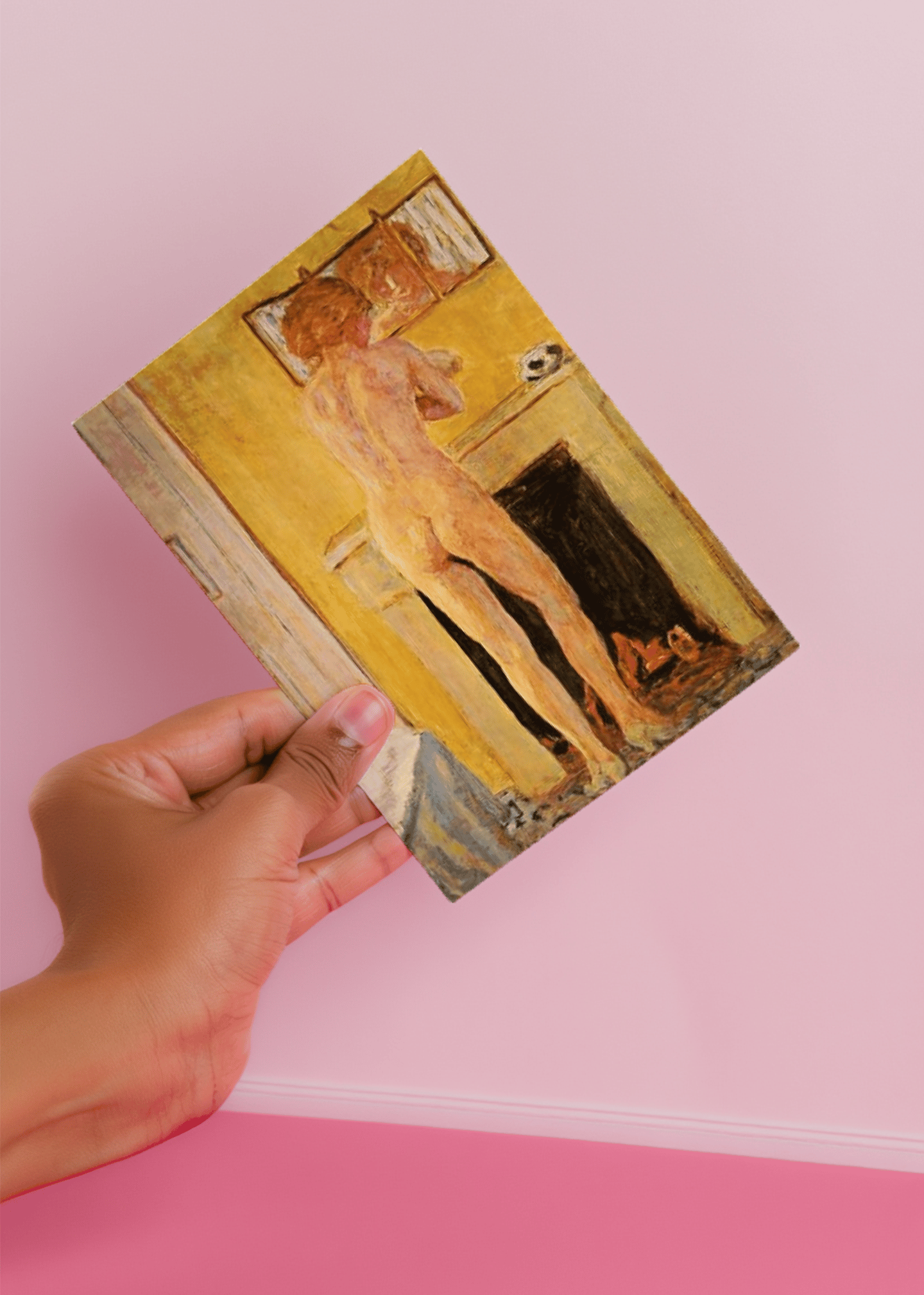 Artful pose room painting mockup 4