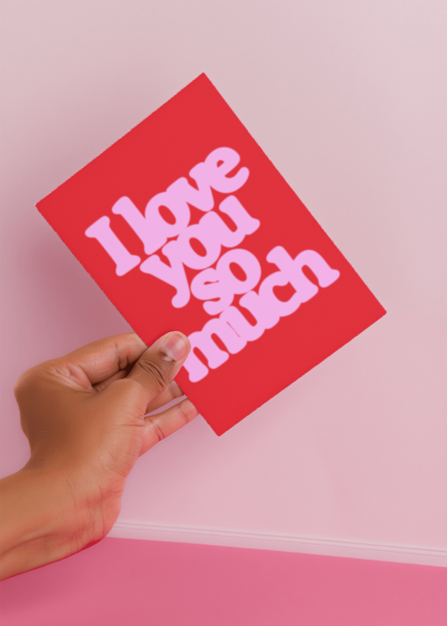 Bold Love Statement Card mockup 4
