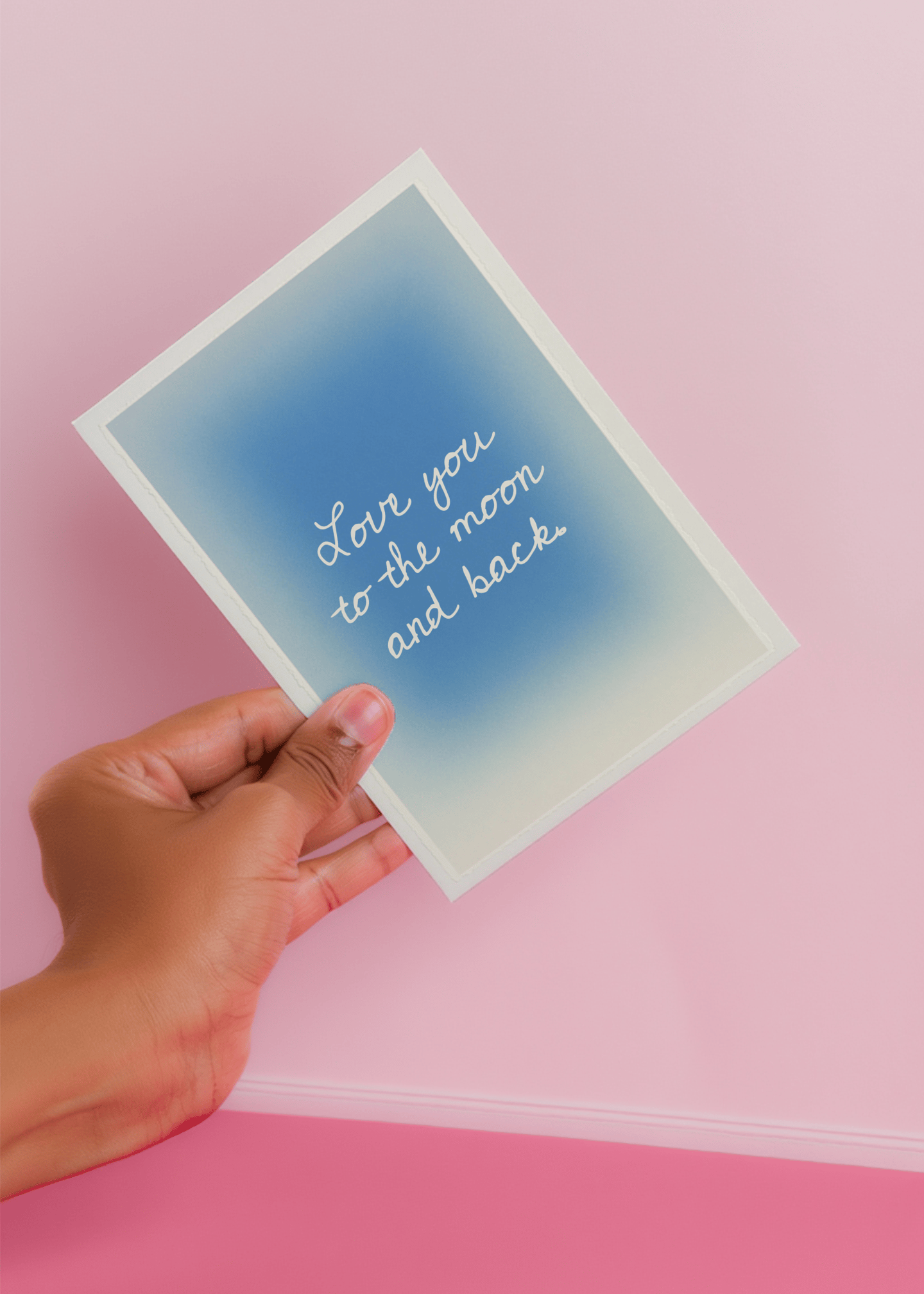 To the Moon and Back Card mockup 4