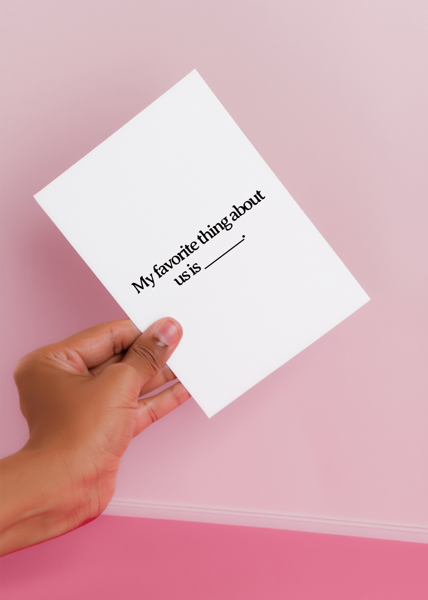 Our Favorite Thing Love Card mockup 4