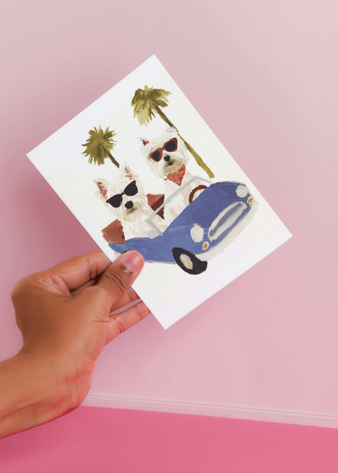 Cool Pups Road Trip Card mockup 4