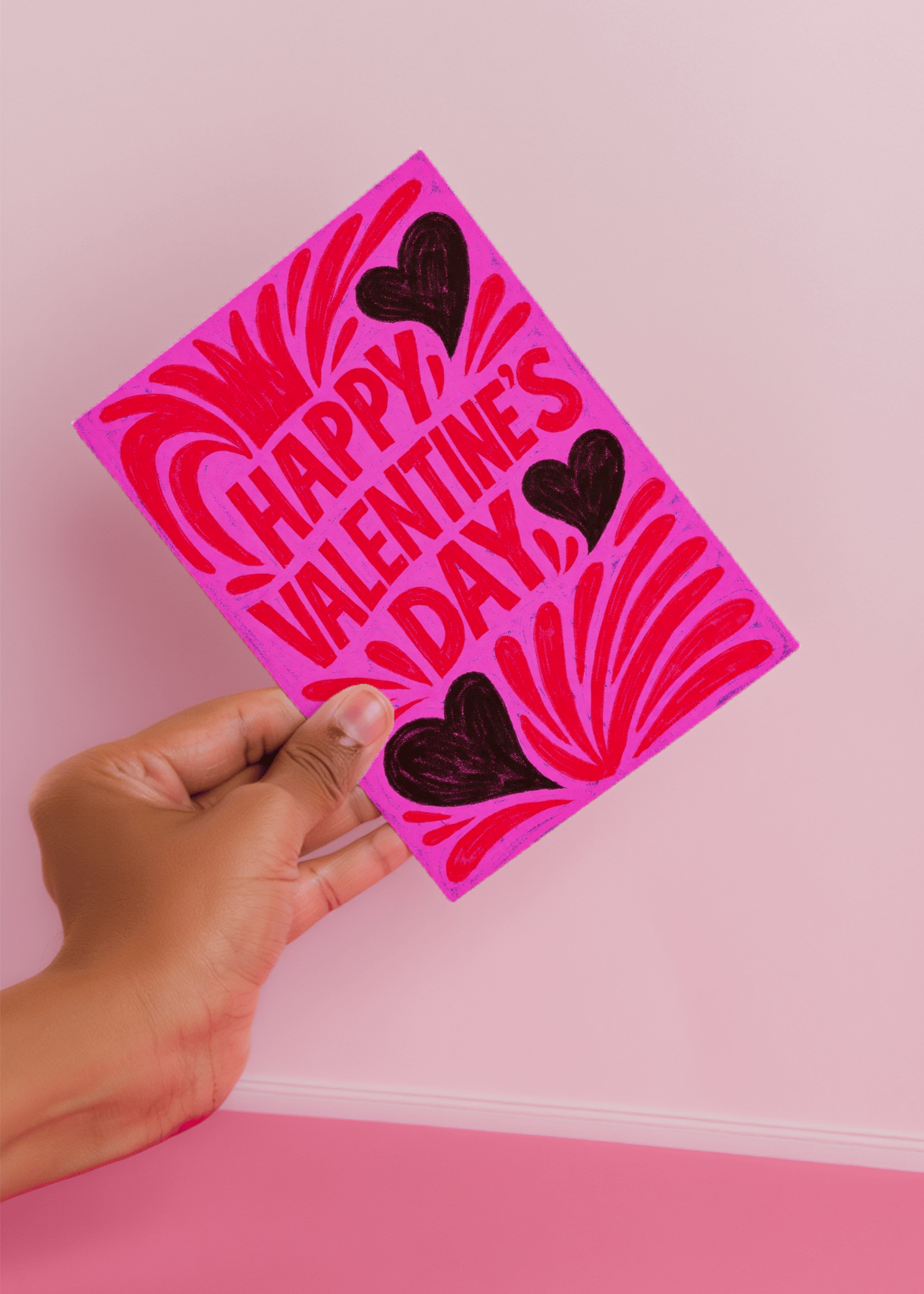 Vibrant Valentine's Love Card mockup 4