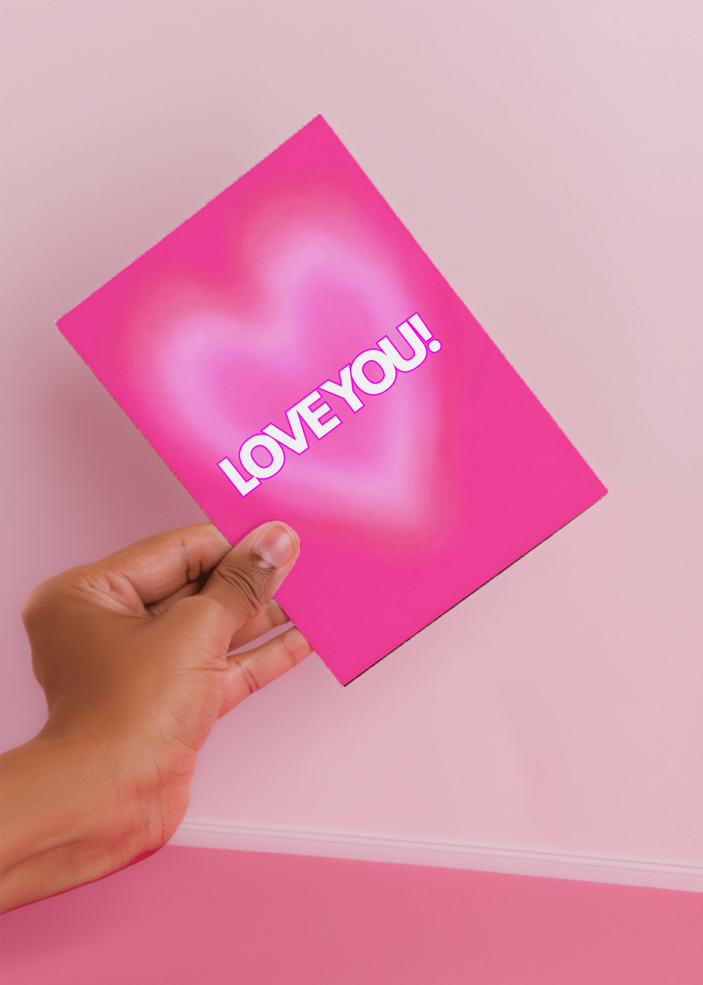 Radiant Love Blast Card mockup 4