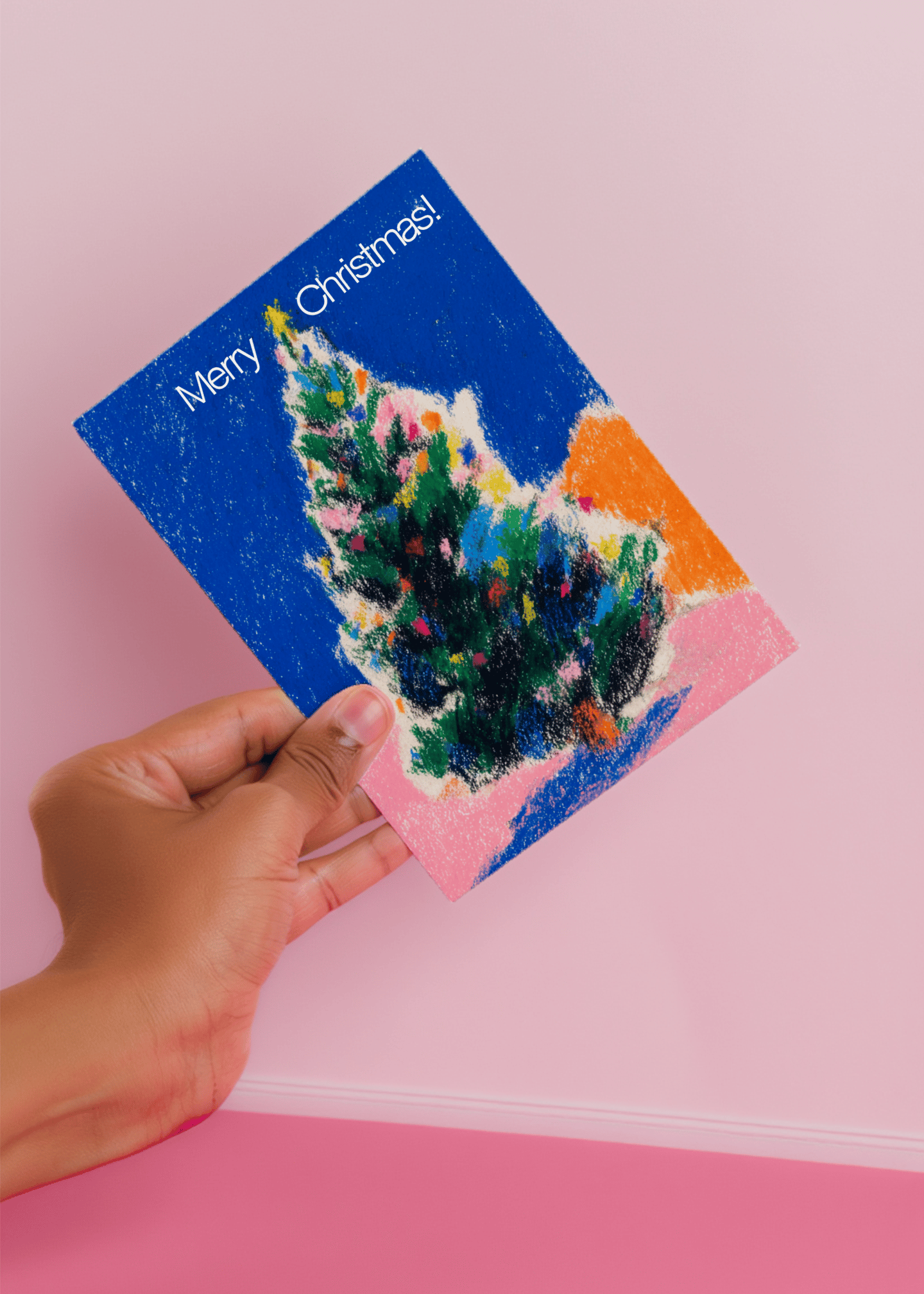 Festive Christmas Tree Greeting mockup 4