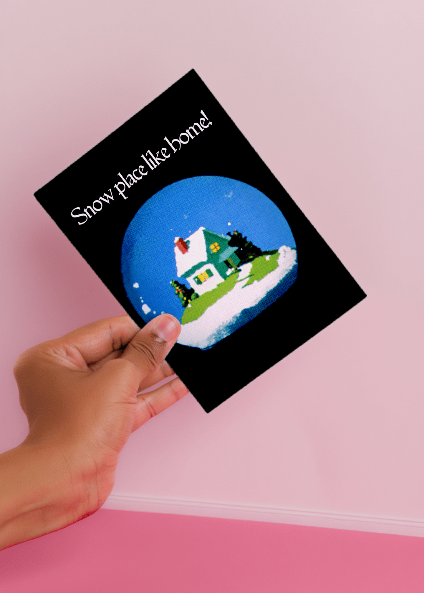 Cozy Winter Wonderland Card mockup 4