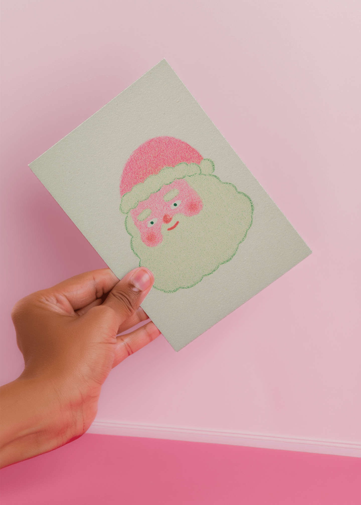 Jolly Santa Holiday Card mockup 4