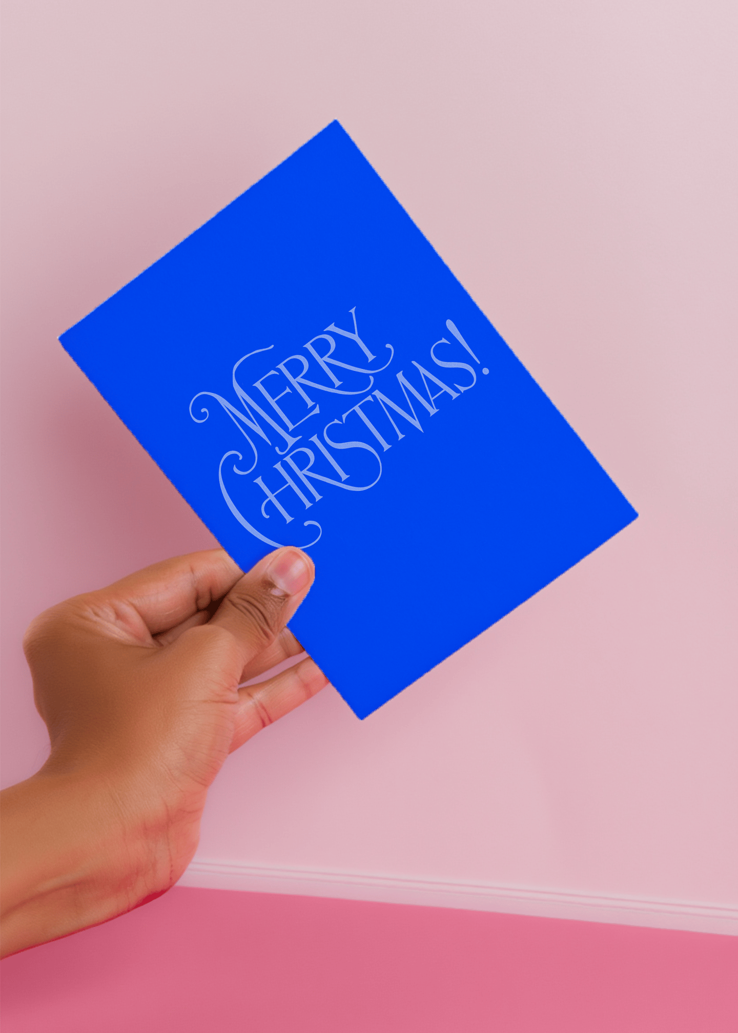 Elegant Merry Christmas Card mockup 3