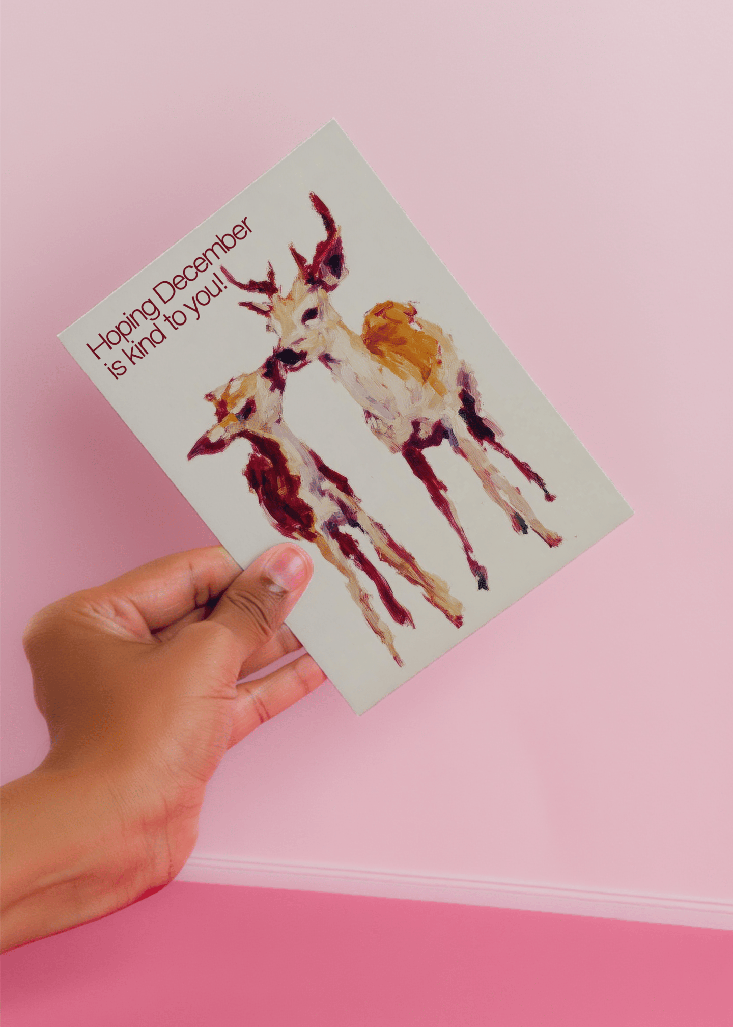 Festive December Wishes Card mockup 3