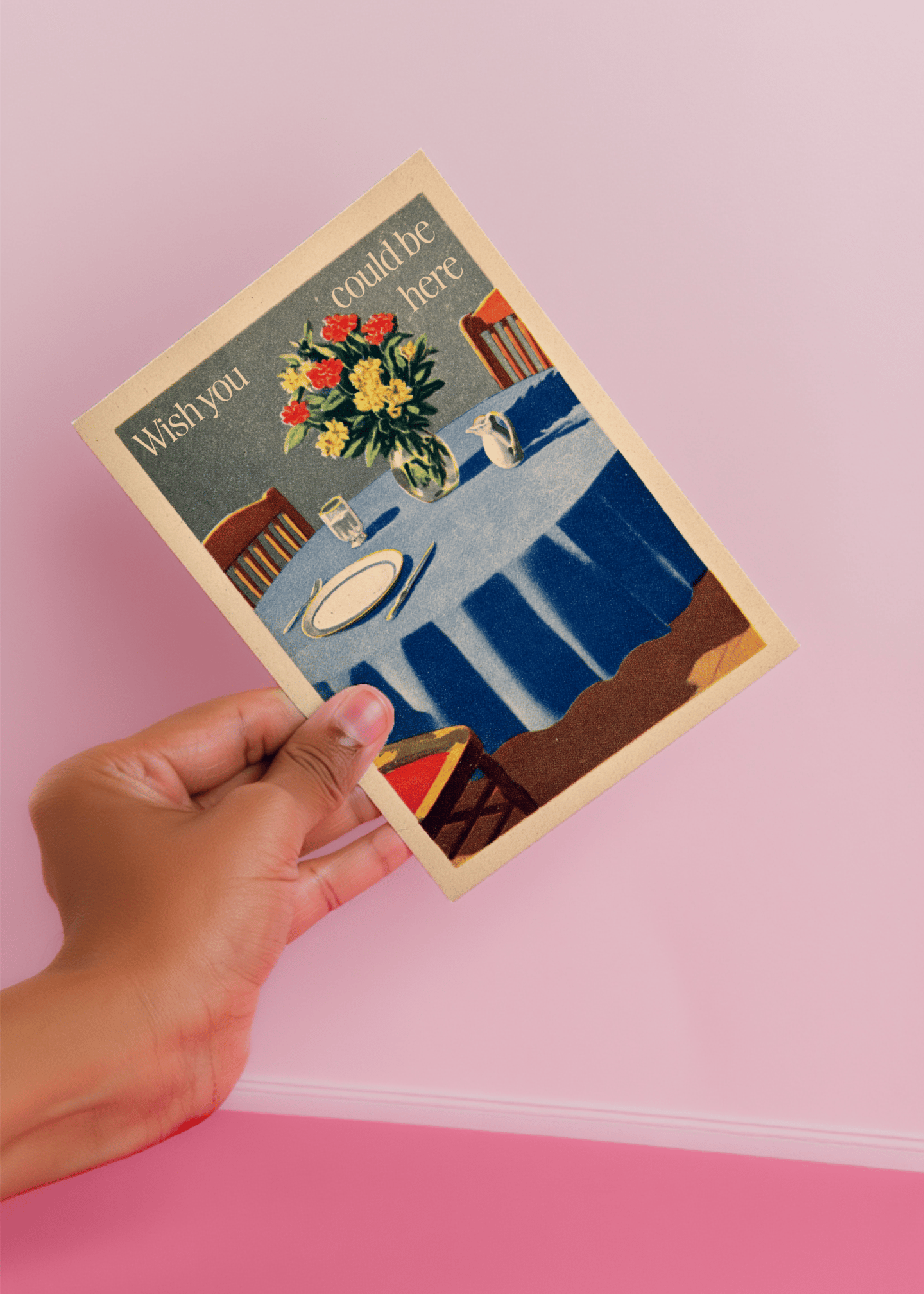 Wish You Were Here Card mockup 3