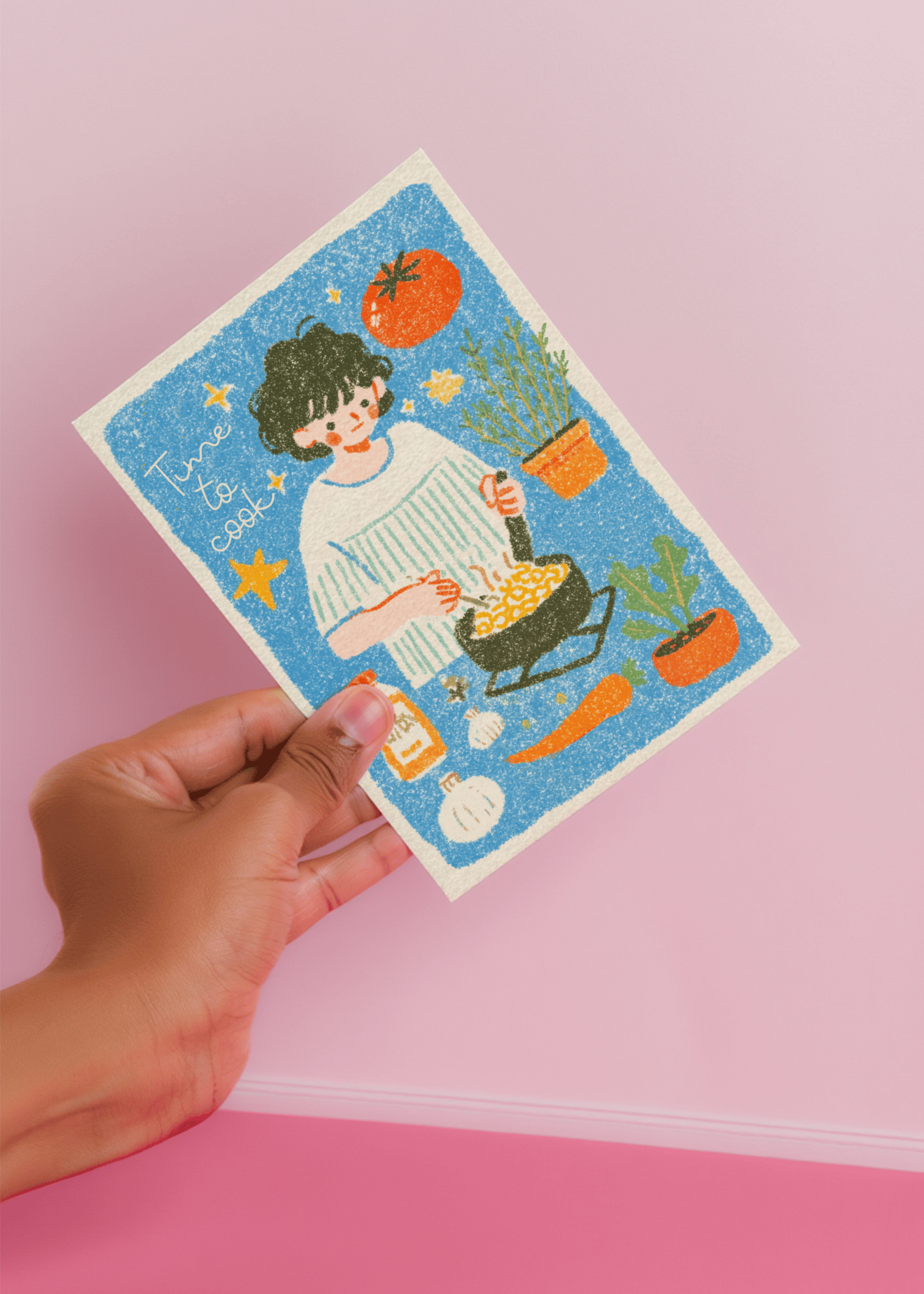 Time to Cook Fun Card mockup 4